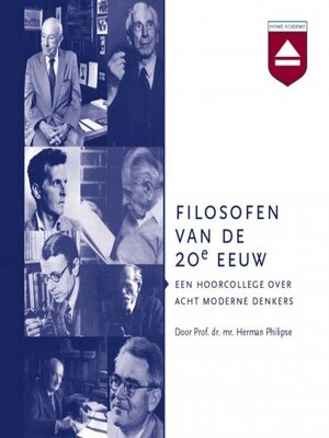 cover image of Filosofen van de 20e eeuw